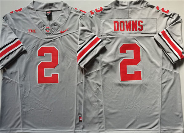 Men's Ohio State Buckeyes #2 Emeka Egbuka Gray F.U.S.E. Limited Stitched Jersey