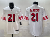 Men's San Francisco 49ers #21 Sanders Nike White Color Rush Vapor Untouchable Limited Player Jersey
