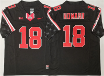 Men's Ohio State Buckeyes #18 Will Howard Black 2025 F.U.S.E. Limited Stitched Jersey