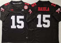 Men's Nebraska Cornhuskers #15 Dylan Raiola Black F.U.S.E. With Patch Vapor Limited Jersey