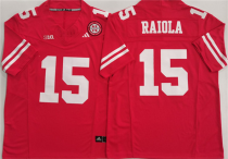 Men's Nebraska Cornhuskers #15 Dylan Raiola Red F.U.S.E. With Patch Vapor Limited Jersey