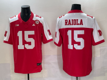 Men's Nebraska Cornhuskers #15 Dylan Raiola Red Alternate 2024 F.U.S.E. With Patch Vapor