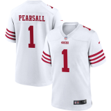 Youth San Francisco 49ers #1 Ricky Pearsall White New Scarlet Vapor Untouchable Limited Jersey