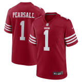 Youth San Francisco 49ers #1 Ricky Pearsall Red New Scarlet Vapor Untouchable Limited Jersey