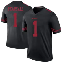 Men's San Francisco 49ers #1 Ricky Pearsall Black New Scarlet Vapor Untouchable Limited Jersey