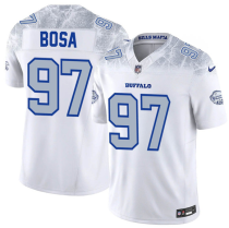 Men's Buffalo Bills #97 Joey Bosa White 2025 F.U.S.E. “Rivalries” Vapor Limited Stitched Jersey