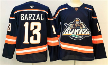 Men's New York Islanders #13 Mathew Barzal Navy 2024-25 Stitched Hockey Jersey