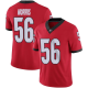 Men's Georgia Bulldogs #56 Morris Red College Football Stitched Jersey