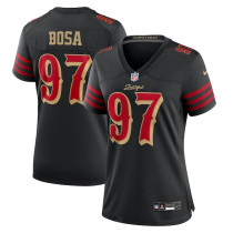 Women San Francisco 49ers #97 Nick Bosa Black 2025 F.U.S.E. “Rivalries” Vapor Limited Jersey
