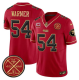 Men's San Francisco 49ers #54 Fred warner Red F.U.S.E. 3-Star C With Est.1946 Patch Vapor Limited Jersey