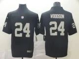 Youth Oakland Raiders #24 Woodson Black Vapor Untouchable Limited Jersey