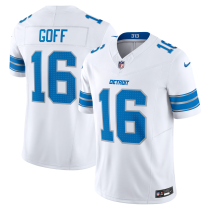 Men's Detroit Lions #16 Jared Goff White 2024 F.U.S.E. Vapor Limited Football Stitched Jersey