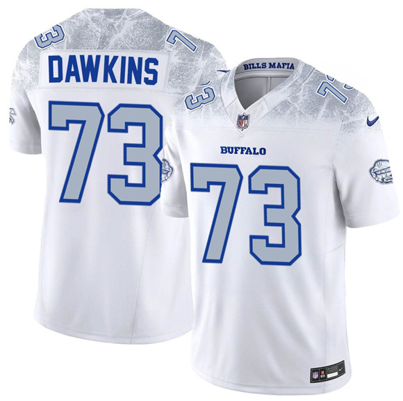 Men's Buffalo Bills #73 Dion Dawkins White 2025 F.U.S.E. “Rivalries” Vapor Limited Jersey