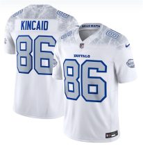 Men's Buffalo Bills #86 Dalton Kincaid White 2025 F.U.S.E. “Rivalries” Vapor Limited Stitched Jersey
