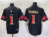 Youth San Francisco 49ers #1 Ricky Pearsall Black 2025 F.U.S.E. “Rivalries” Vapor Limited Jersey