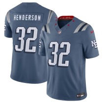 Men's New England Patriots #32 TreVeyon Henderson 2025 F.U.S.E. “Rivalries” Vapor Limited Jersey