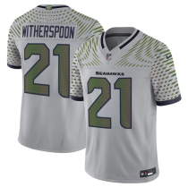 Men's Seattle Seahawks #21 Devon Witherspoon Gray 2025 F.U.S.E. “Rivalries” Vapor Untouchable Limited Jersey