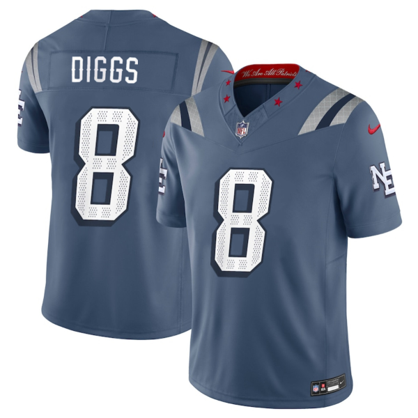 Men's New England Patriots #8 Stefon Diggs 2025 F.U.S.E. “Rivalries” Vapor Limited Jersey