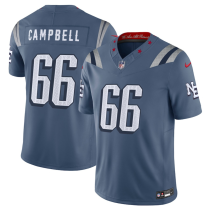 Men's New England Patriots #66 Will Campbell 2025 F.U.S.E. “Rivalries” Vapor Limited Jersey