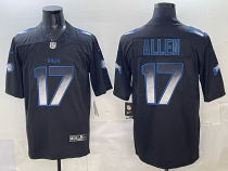 Men's Buffalo Bills #17 Josh Allen Black Fashion Vapor Limited Football Stitched Jersey