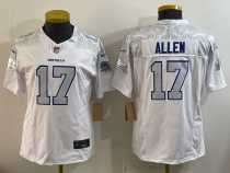 Women Buffalo Bills #17 Josh Allen White 2025 F.U.S.E. “Rivalries” Vapor Limited Football Stitched Jersey