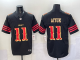 Men's San Francisco 49ers #11 Brandon Aiyuk Black 2025 F.U.S.E. “Rivalries” Vapor Limited Jersey