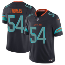 Men's Miami Dolphins #54 Zach Thomas Black 2025 F.U.S.E. “Rivalries” Vapor Limited Jersey
