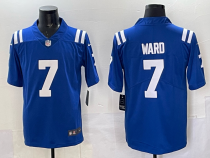 Men's Indianapolis Colts #7 Ward Blue Vapor Untouchable Limited Jersey