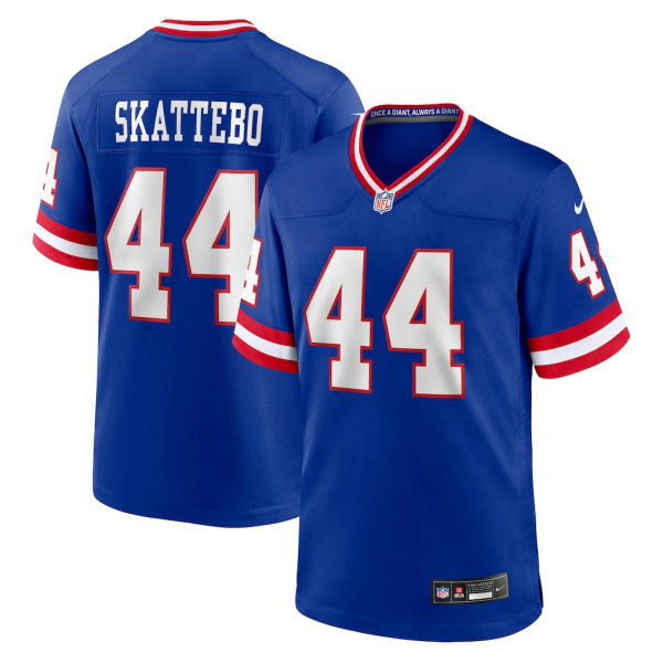 Youth New York Giants #44 Cam Skattebo Blue F.U.S.E. Throwback Limited Stitched Jersey