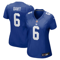 Women's New York Giants #6 Jaxson Dart Blue F.U.S.E. Vapor Limited Stitched Jersey