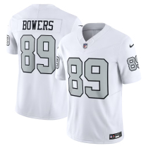 Men's Las Vegas Raiders #89 Brock Bowers White Color Rush Limited Stitched Jersey