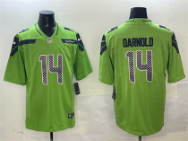 Men's Seattle Seahawks #14 Sam Darnold Green 2025 Vapor Limited Jersey