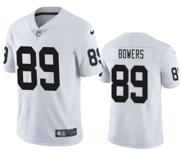 Youth Las Vegas Raiders #89 Brock Bowers White Vapor Football Stitched Jersey