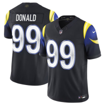 Men's Los Angeles Rams #99 Aaron Donald Black 2025 F.U.S.E. “Rivalries” Vapor Limited Jersey