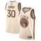 Men's Golden State Warriors #30 Stephen Curry 2025/26 Swingman Tan City Edition Jersey
