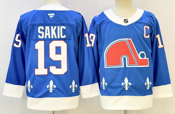 Men's Colorado Avalanche #19 Joe Sakic Blue 2025 Alternate Stitched Jersey