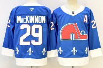 Men's Colorado Avalanche #29 Nathan MacKinnon Blue 2025 Alternate Stitched Jersey