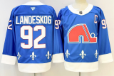 Men's Colorado Avalanche #92 Gabriel Landeskog Blue 2025 Alternate Stitched Jersey