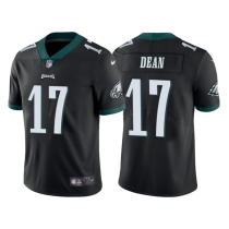 Men's Philadelphia Eagles #17 Nakobe Dean Black Vapor Untouchable Limited Jersey