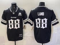 Men's Dallas Cowboys #88 CeeDee Lamb Black Vapor Limited Jersey
