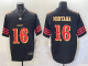 Men's San Francisco 49ers #16 Joe Montana Black 2025 F.U.S.E. “Rivalries” Vapor Limited Jersey