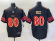 Men's San Francisco 49ers #80 Jerry Rice Black 2025 F.U.S.E. “Rivalries” Vapor Limited Jersey