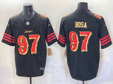 Men's San Francisco 49ers #97 Nick Bosa Black 2025 F.U.S.E. “Rivalries” Vapor Limited Jersey