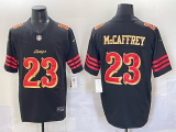 Men's San Francisco 49ers #23 Christian McCaffrey Black 2025 F.U.S.E. “Rivalries” Vapor Limited Jersey
