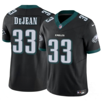 Men's Philadelphia Eagles #33 Cooper DeJean Black 2024 New F.U.S.E. Vapor Untouchable Jersey
