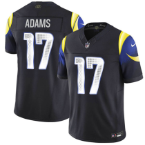 Men's Los Angeles Rams #17 Davante Adams Black 2025 F.U.S.E. “Rivalries” Vapor Limited Jersey
