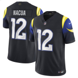 Youth Los Angeles Rams #12 Puka Nacua Black 2025 F.U.S.E. “Rivalries” Vapor Limited Jersey