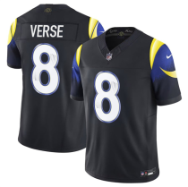 Youth Los Angeles Rams #8 Jared Verse Black 2025 F.U.S.E. “Rivalries” Vapor Limited Jersey
