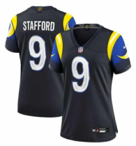 Women Los Angeles Rams #9 Matthew Stafford Black 2025 F.U.S.E. “Rivalries” Vapor Limited Jersey
