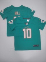 Miami Dolphins #10 Tyreek Hill Aqua Vapor Untouchable Limited Toddlers Jersey